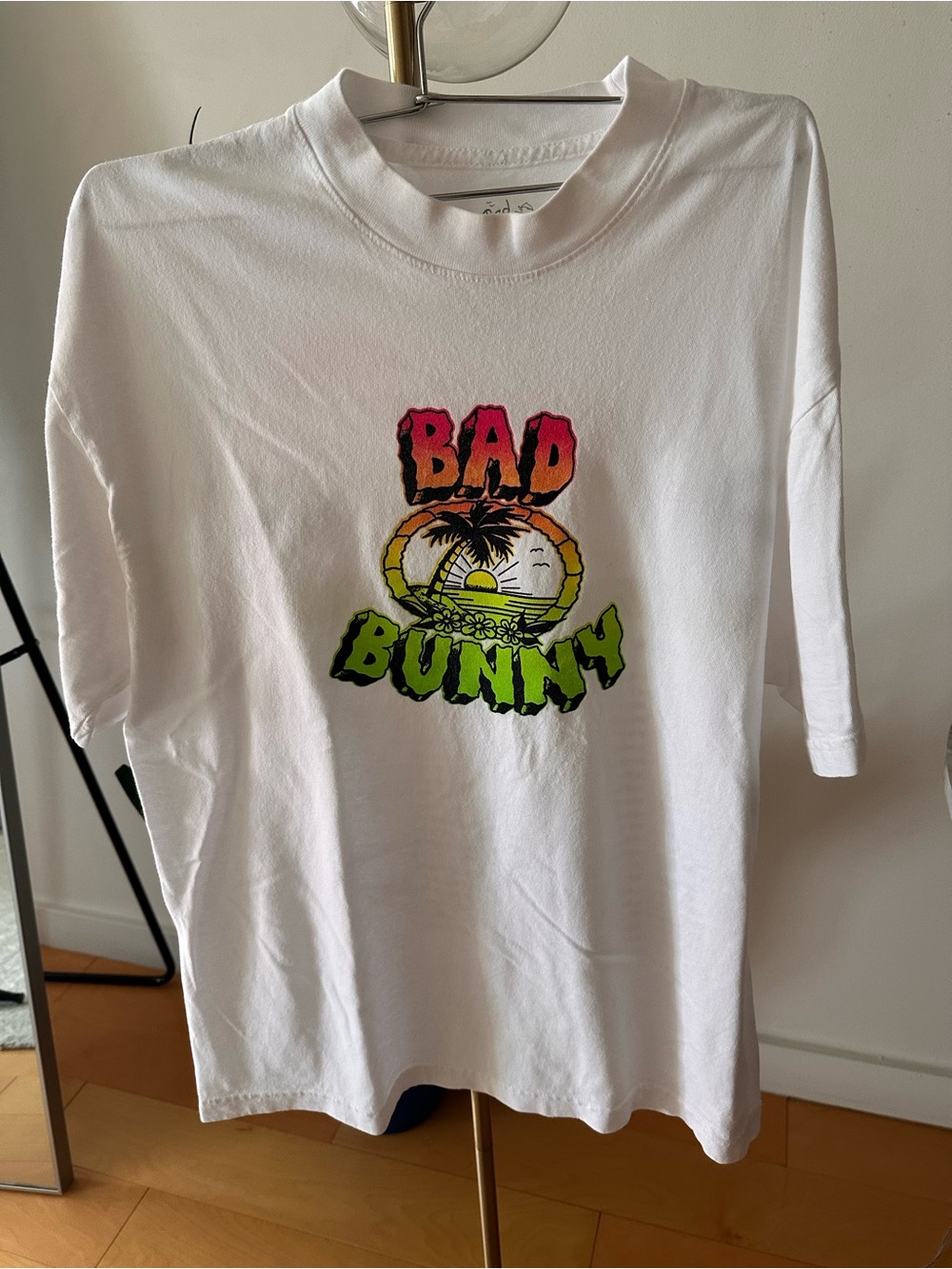 Bad Bunny White Short Sleeve Graphic Tee